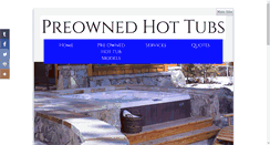 Desktop Screenshot of buypreownedhottubs.com